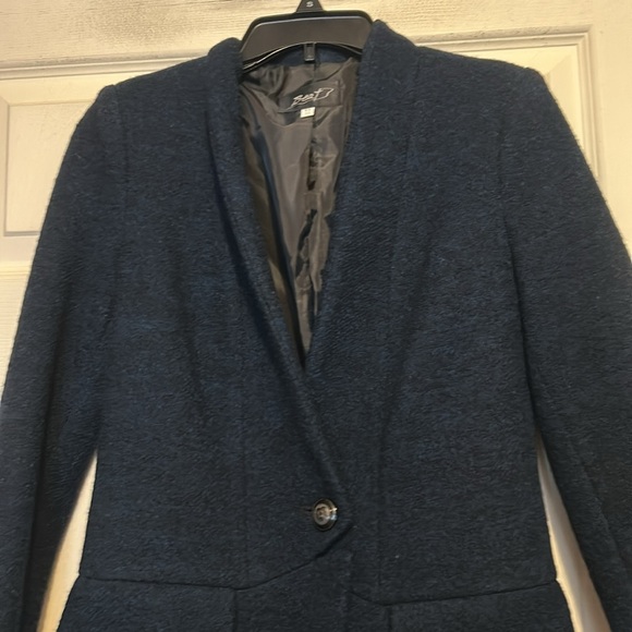Beat 100% Wool Jacket Blue Size 55 (Small) From Korea - Picture 2 of 8